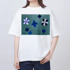 zimei-diary のジャワ小花更紗 オーバーサイズTシャツ