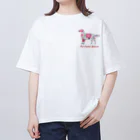 AtelierBoopの花kauwela フラットコーテッドレトリバー オーバーサイズTシャツ