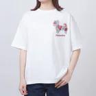 AtelierBoopの花kauwela　チワワ Oversized T-Shirt
