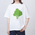 さきまるらんどのブロッコリーのロコりん Oversized T-Shirt