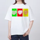 おとぼけ姉さんSHOPのりんご！りんご！りんご！ オーバーサイズTシャツ