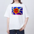 MAYUMAROの太陽の オーバーサイズTシャツ