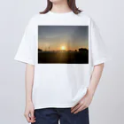 OldWinnersの田舎の朝焼けだぜ！ オーバーサイズTシャツ