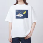 kiki25の良い夢を　スウィートドリーム オーバーサイズTシャツ