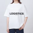 LOGISTICS by Merry LogisticsのLOGISTICS BLACK LOGO Oversized T-Shirt