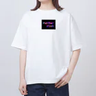 Feather stick-フェザースティック-のフェザースティック　文字ロゴ2段 Oversized T-Shirt