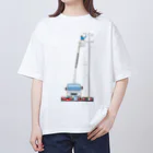 まんもすの電線工事 Oversized T-Shirt