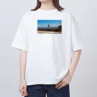 パンダのフンの私と海 オーバーサイズTシャツ