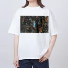 Water_Meのpoetry of trees Oversized T-Shirt