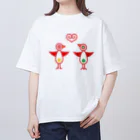 Apple-treeのペンギンLOVE オーバーサイズTシャツ