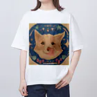 夏休みの犬のまめちゃん オーバーサイズTシャツ