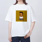 ニャンモグラフィの鼻毛さん オーバーサイズTシャツ