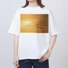 小佐々塾の黄金色の海 オーバーサイズTシャツ