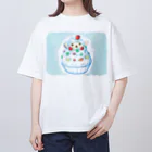 🌈キクチンのおみせやさん🌈のしろくま オーバーサイズTシャツ