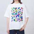 R☆worldのカラフルクリスタル Oversized T-Shirt