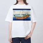 寿めでたや(ukiyoe)の葛飾北斎_冨嶽三十六景　上総ノ海路 Oversized T-Shirt