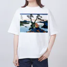 寿めでたや(ukiyoe)の葛飾北斎_冨嶽三十六景　信州諏訪湖 Oversized T-Shirt