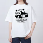 Pendaco屋のシワヨセパンダ オーバーサイズTシャツ