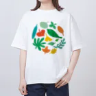 おばけ植物園の葉っぱのおばけたち Oversized T-Shirt