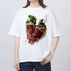 脂身通信Ｚのかいわれ大根の生ハム巻き_220722 Oversized T-Shirt