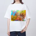 凸凹卍のダイエット応援 Oversized T-Shirt