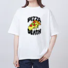 KANTAROのピザデス (black) Oversized T-Shirt