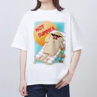 あかの文鳥Tシャツ（HOT SUMMER） オーバーサイズTシャツ