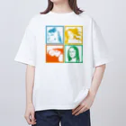 『NG （Niche・Gate）』ニッチゲート-- IN SUZURIのへのへのもへじh.t.その２ オーバーサイズTシャツ