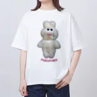 むにゅのおはなピンクのプクプク オーバーサイズTシャツ