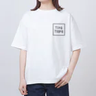 Tiny Toyny のTiny Toyny - Tiny Toyny the last supper back print hoodie / white Oversized T-Shirt