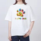 onehappinessの肉球　骨ガム Oversized T-Shirt