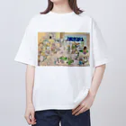 とらたま屋のとらたま屋の昼下がり オーバーサイズTシャツ