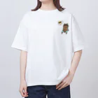 天秤座の太陽と仲良し☀️こんがりねこ Oversized T-Shirt