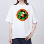 ブランケット大佐のレトロクンシリーズ（なつかしいメンコ・昭和のヤンキー風） オーバーサイズTシャツ