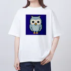 chicodeza by suzuriのフクロウのドット絵 オーバーサイズTシャツ