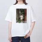 PLANET OF CATS ねこの惑星のmofuneco4 オーバーサイズTシャツ