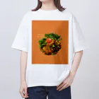 ポンコツおばさんのGinzaの担々麺 オーバーサイズTシャツ