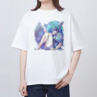 ROBOのけもみみ&けもしっぽっ子 オーバーサイズTシャツ