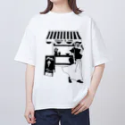 mimii-dolceのGlacier&cafe オーバーサイズTシャツ