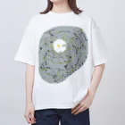 松山円香（マツン）の星と猫(淡) Oversized T-Shirt