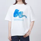 Nattsu.のアートショップの爽やか ペイントデザイン　Clear ノーマスク オーバーサイズTシャツ