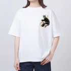 キジトラ商会の太猫拳　両面プリント オーバーサイズTシャツ