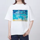 Laugh Rain LaboのHealing sea_am オーバーサイズTシャツ