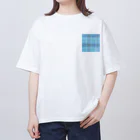 めがねのなにか、あります👓のチェックなメガネ（夏） Oversized T-Shirt