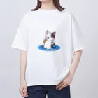 猫丸堂【ねこまるどう】のかんばらないひ Oversized T-Shirt