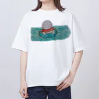 yu96の海おじぞうさん オーバーサイズTシャツ