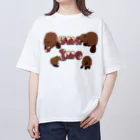 もちもちビーバーのアメリカビーバー Oversized T-Shirt