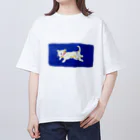 ﾃﾞﾗｳｪｱの絵の具の愛犬 オーバーサイズTシャツ