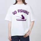 ワカボンドの(釣りざんまい)ボート釣り Oversized T-Shirt