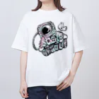 くぼみまるみのふゆうする宇宙飛行士 Oversized T-Shirt